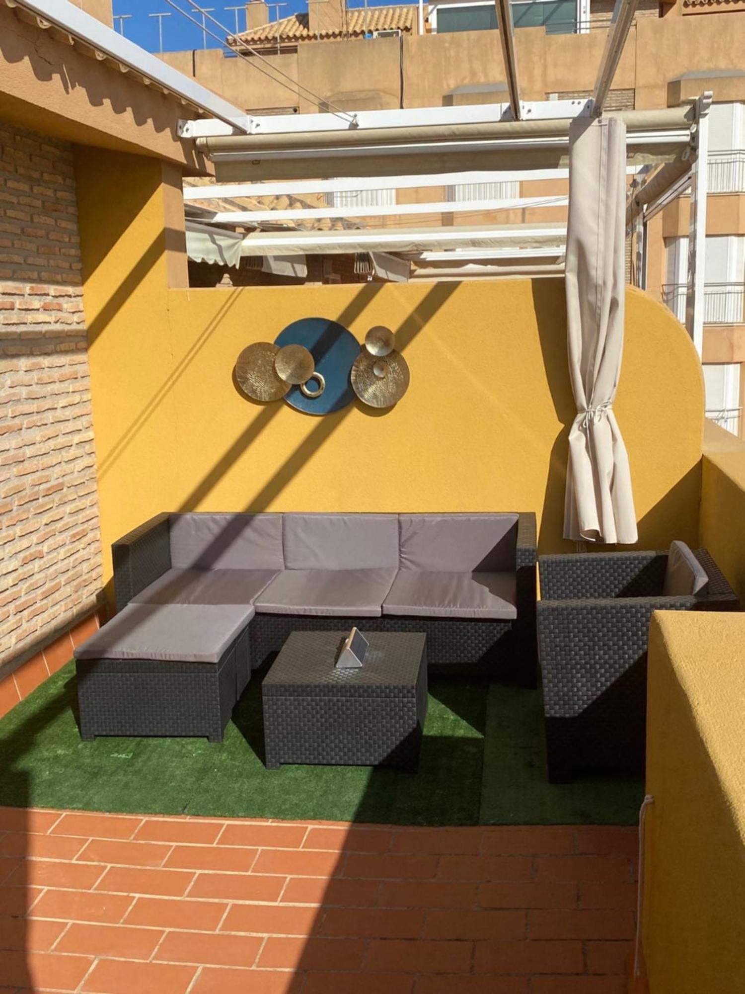 Atico Duplex 2 Linea De Playa En La Antilla Bagian luar foto